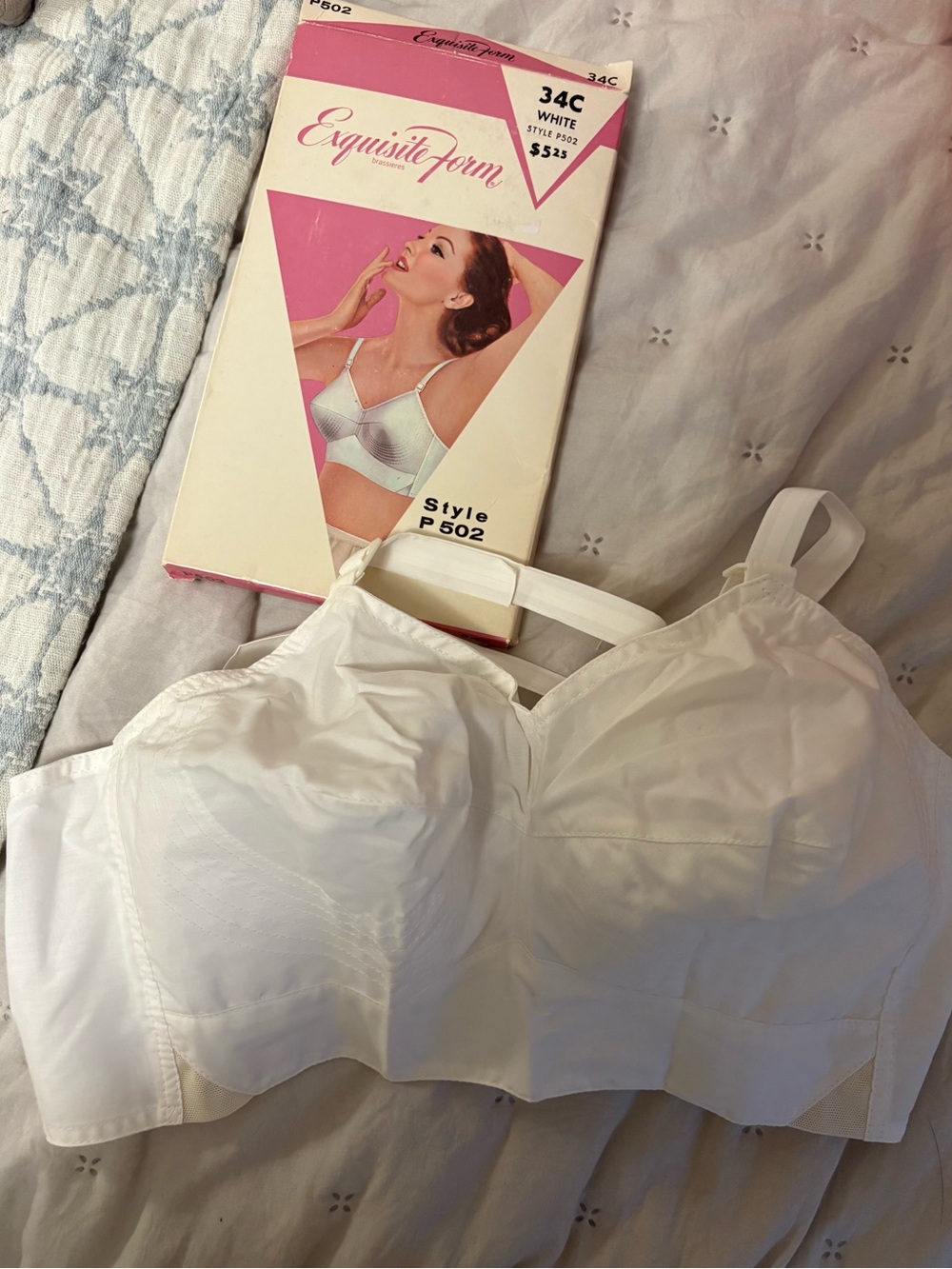 Vintage 1960’s White Bullet Bra